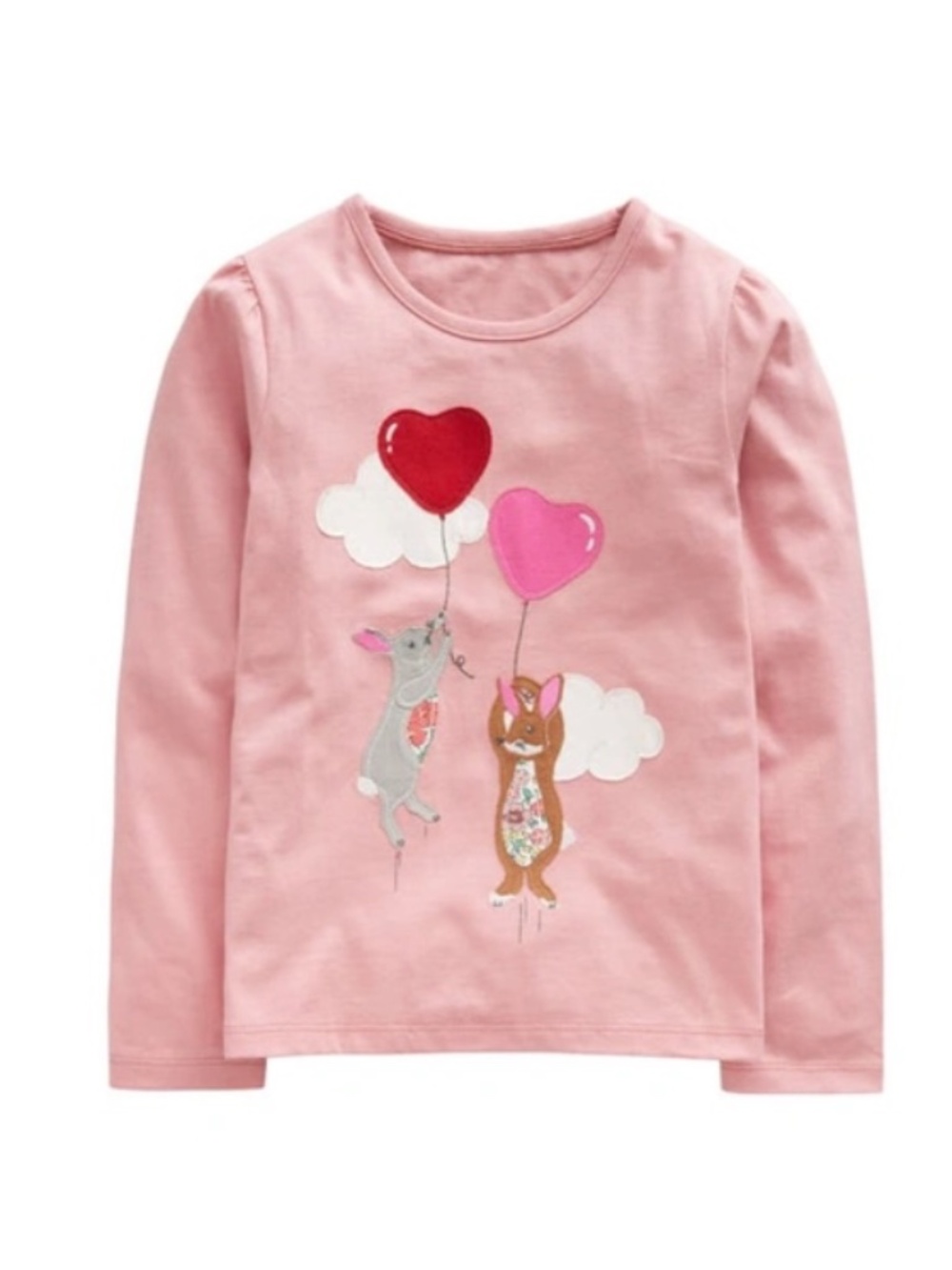 Mini Boden Pink Bunny Top Size 4-5